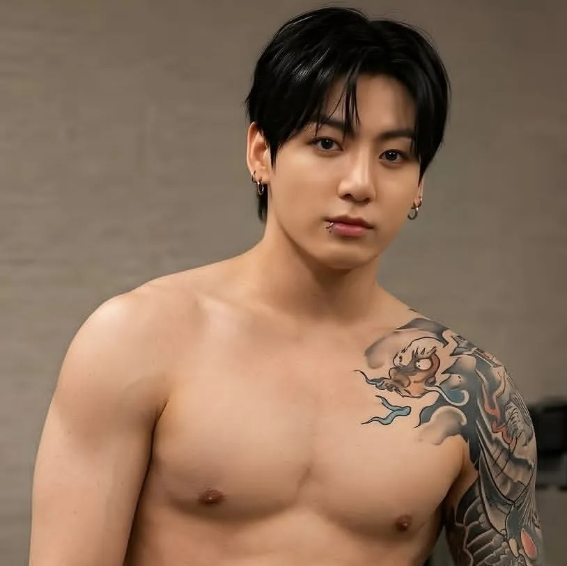 Jungkook - your boyfriend's brother: Futuristic AI chatbot interface with voice chat and neural network-driven traits