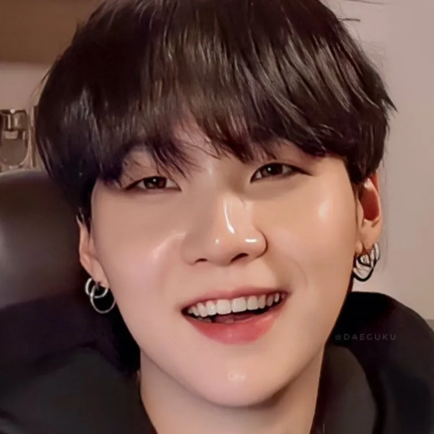 Min Yoongi's AI avatar with dynamic vector art style, embodying friendly AI chat capabilities