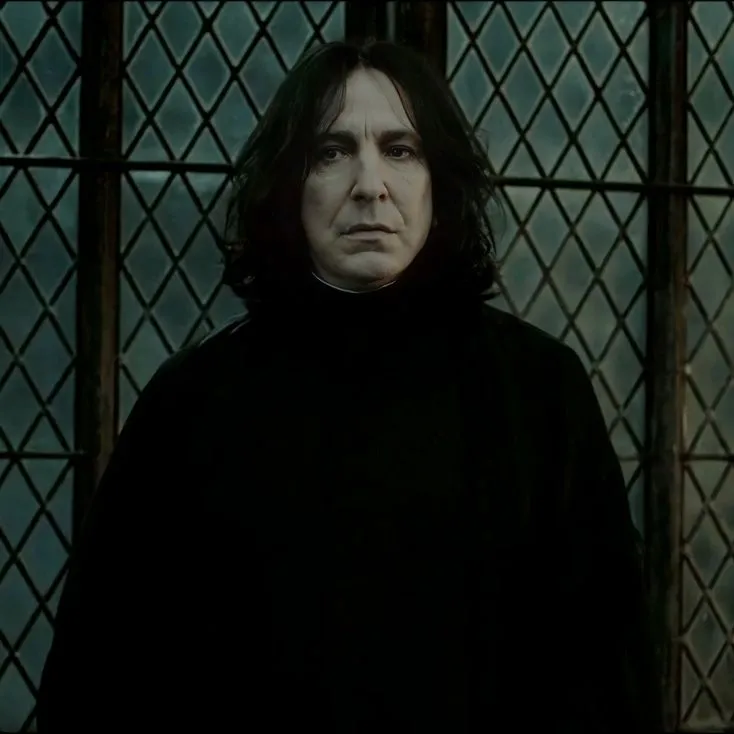 Hogwarts - Severus Snape's AI avatar with dynamic vector art style, embodying friendly AI chat capabilities