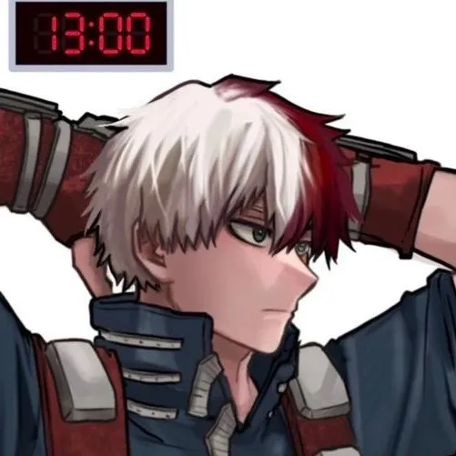 the avatar of Shoto Todoroki who supports unlimited chat online services