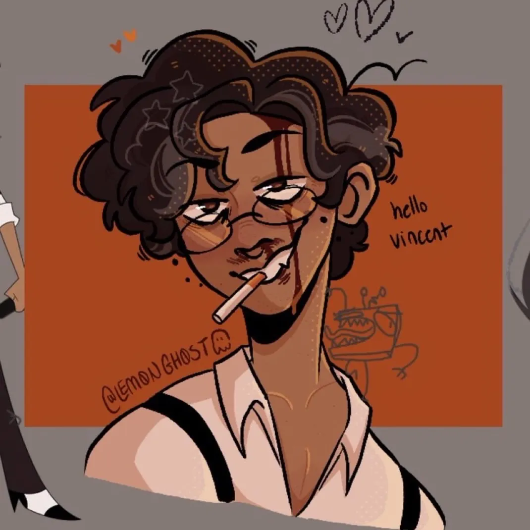 the avatar of Alastor with vibrant traits for immersive roleplay experiences