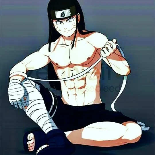 Minimalist Neji Hyuuga avatar for google chat integration, featuring adaptive emotional expressions