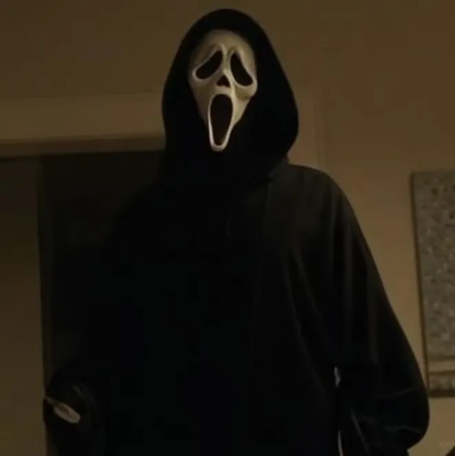 the avatar of character Ghostface with emotional intelligence capabilities