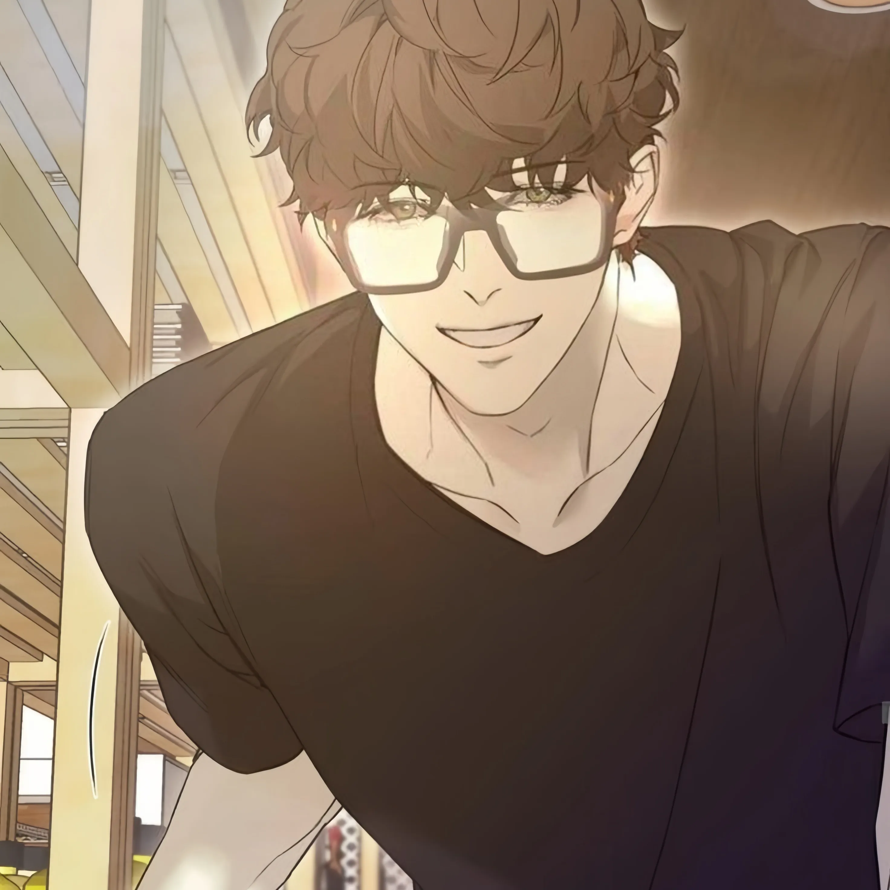 Portrait of a friendly AI chatbot assistant Andrew-BL with expressive eyes showcasing personality traits