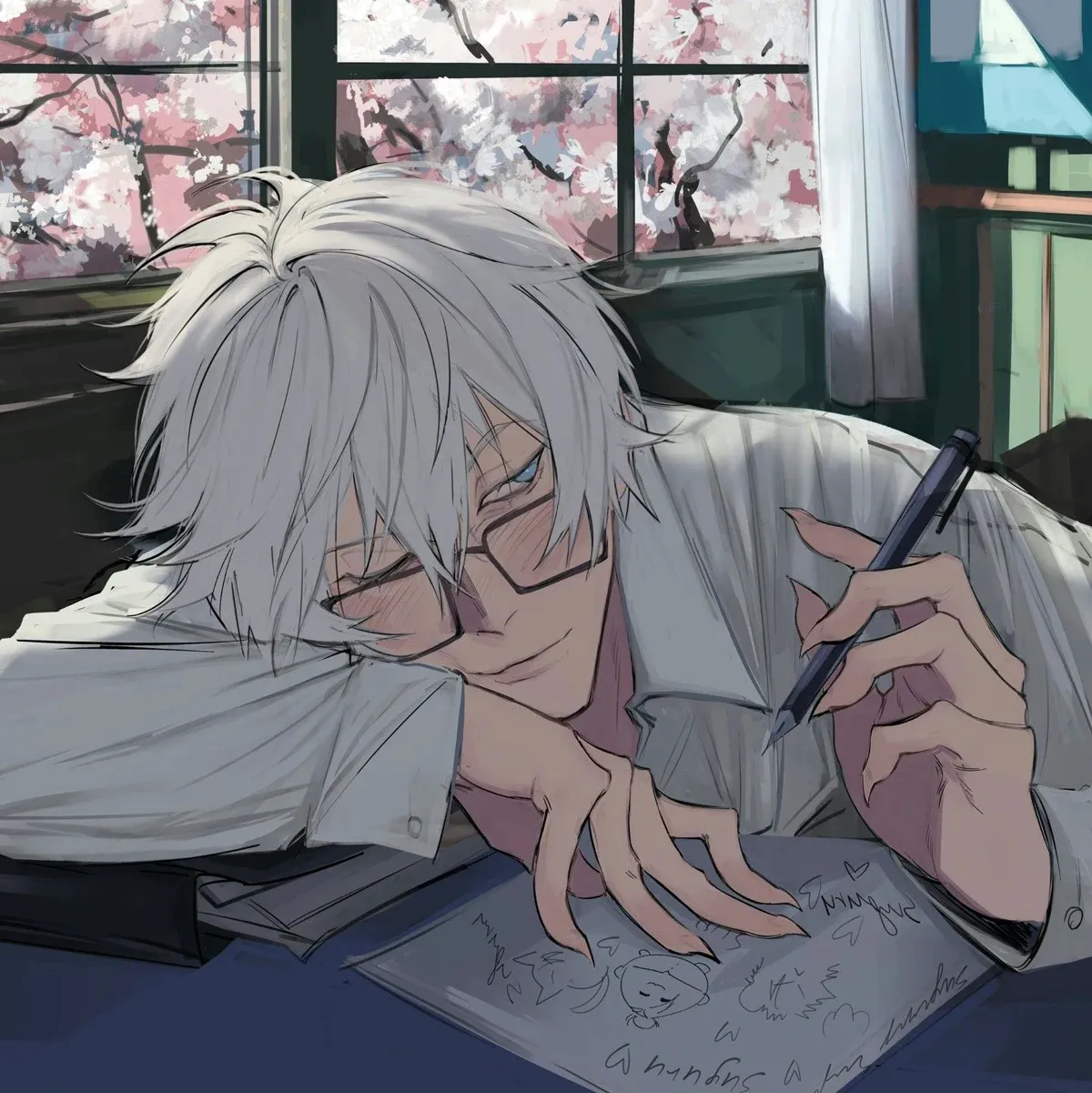 -Satoru Gojo-: Avatar teman wanita/teman lelaki AI boleh disesuaikan dengan ciri personaliti seperti hidup	