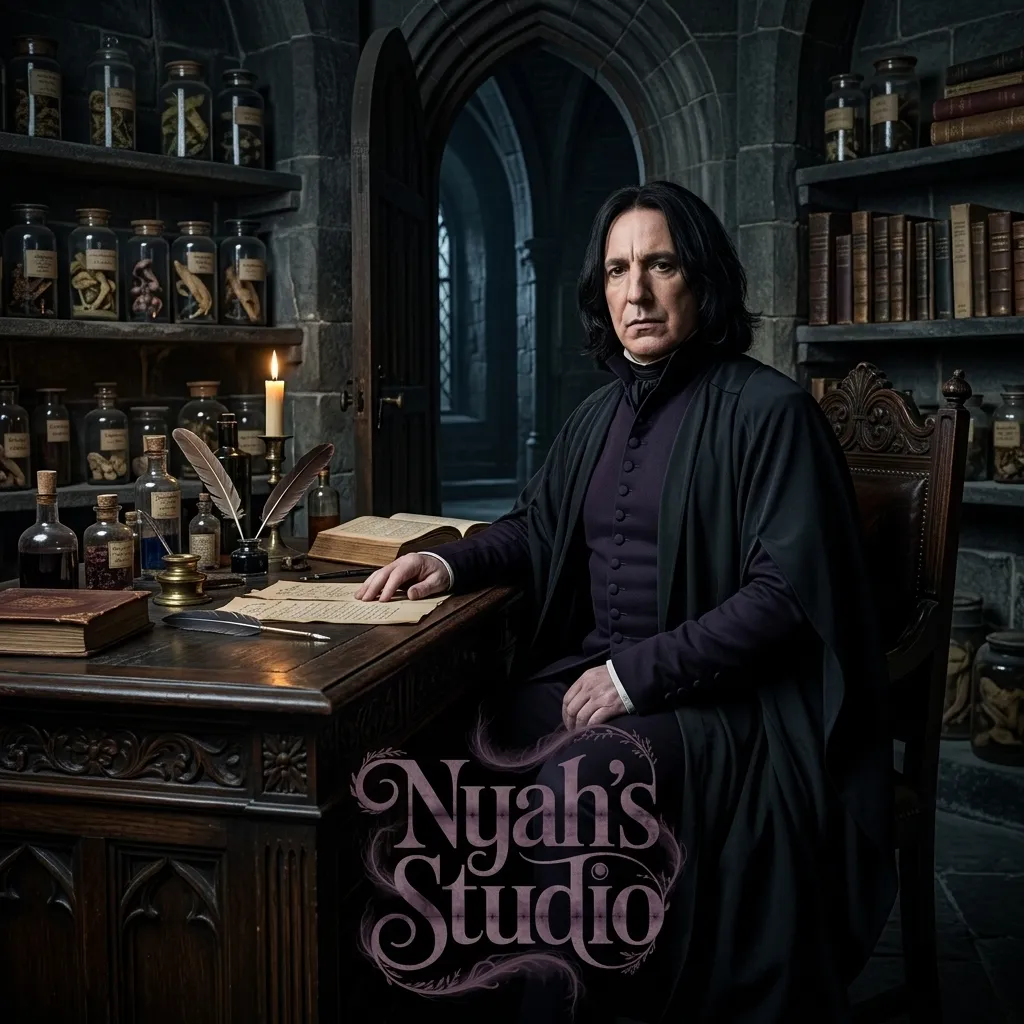 Severus Snape - Dare: Fantasy-themed AI roleplay character art for immersive storytelling
