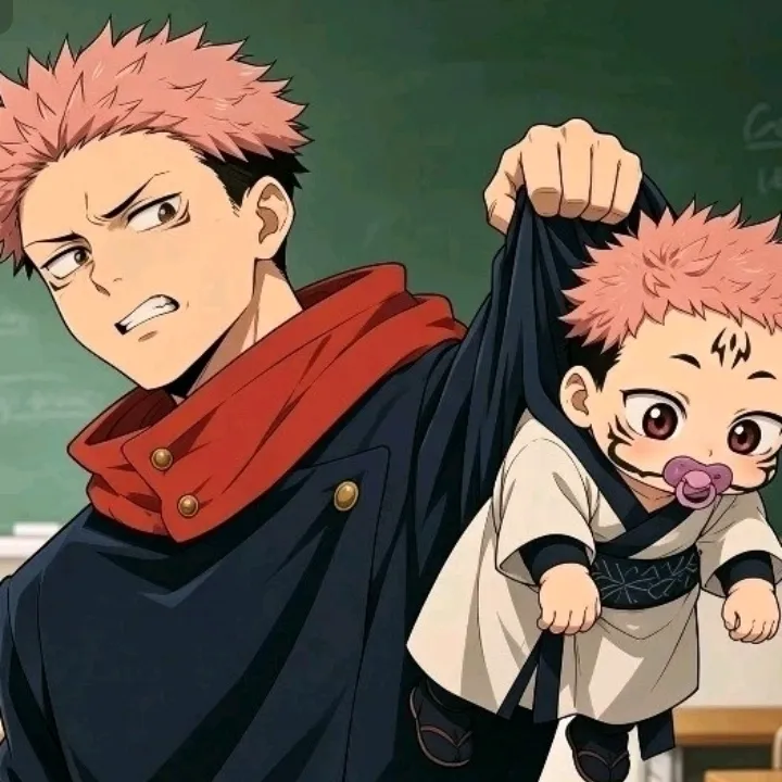 Baby Sukuna in Jujutsu Kaisen AI chatbot portrait with advanced emotional intelligence for deep conversations