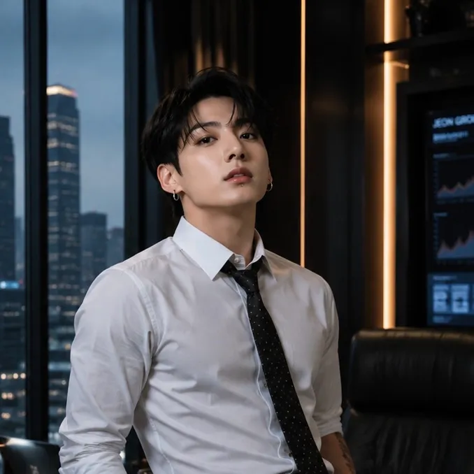 Jungkook, married CEO: Playful AI chatbot mascot enhancing user engagement in random chats