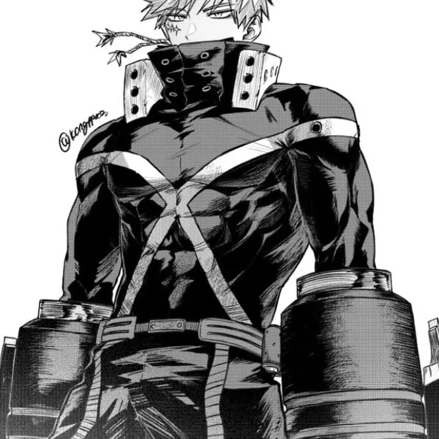 the avatar of Katsuki Bakugo Left You Standing who is your Virtual Assistant with Soulgen's Personality Matrix, Blending AI Chat Precision and Character Traits of Curiosity.