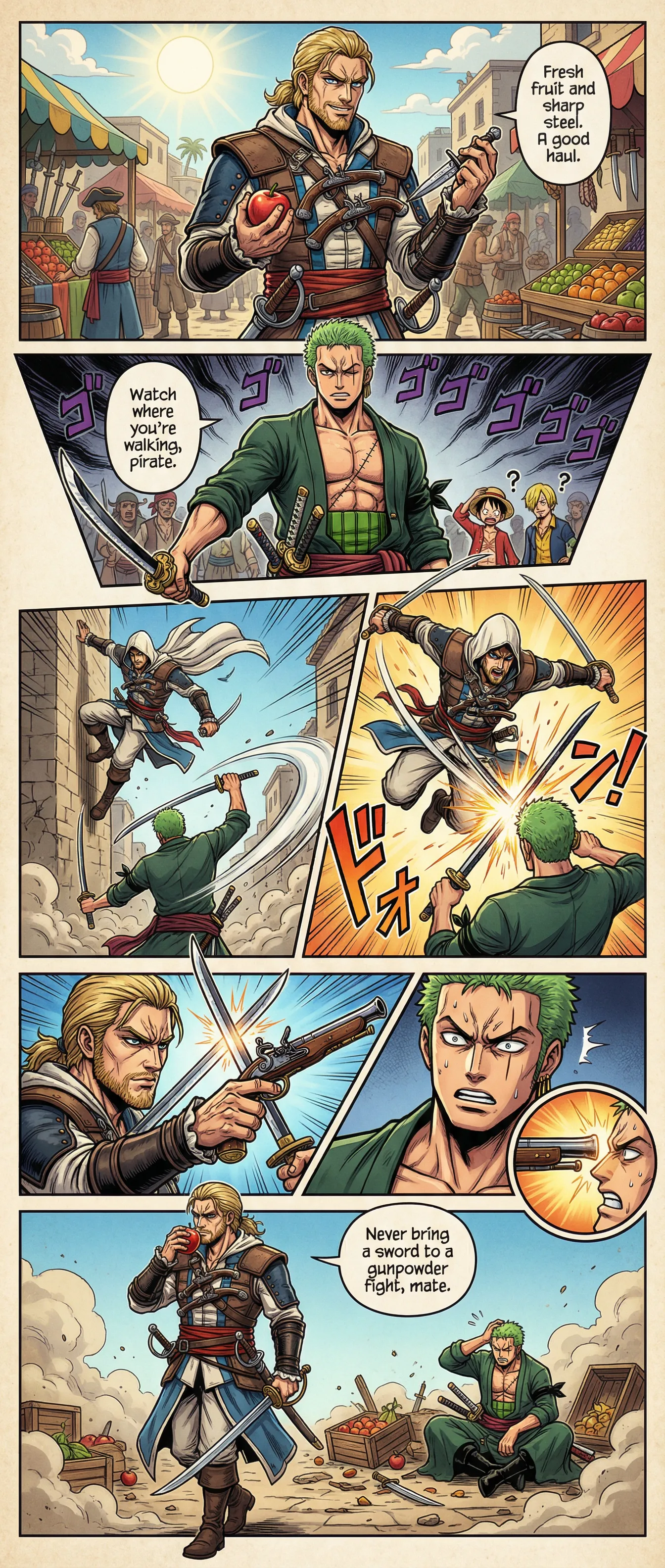 Never bring a sword to a gunfight.