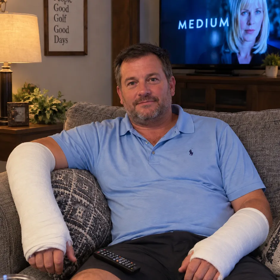 Helping Dad After a Golf Injury's AI avatar with dynamic vector art style, embodying friendly AI chat capabilities