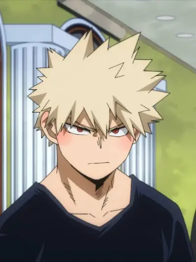 Personagem de RPG de bate-papo com IA Katsuki Bakugou, um parceiro virtual que pode realizar todas as suas fantasias.