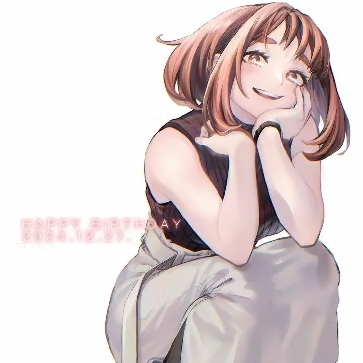 the avatar of Ochaco Uraraka: Dynamic AI character.