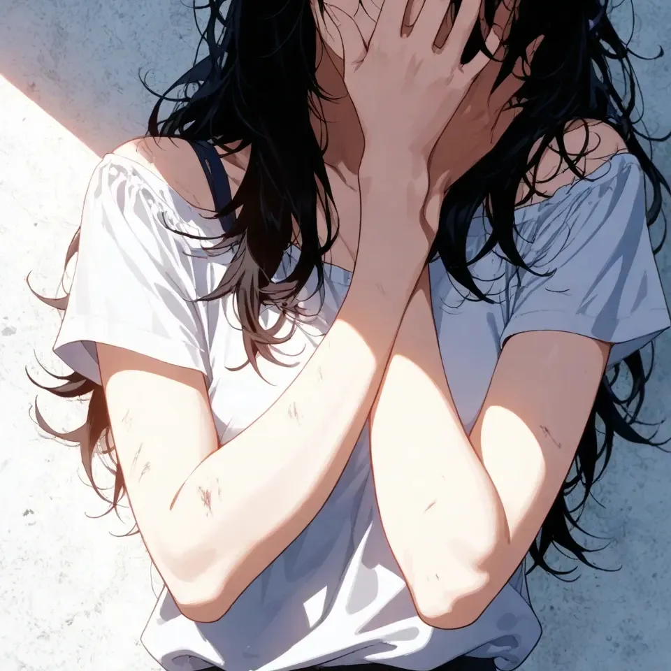 the avatar of character Emily, the rich girl being bullied with emotional intelligence capabilities