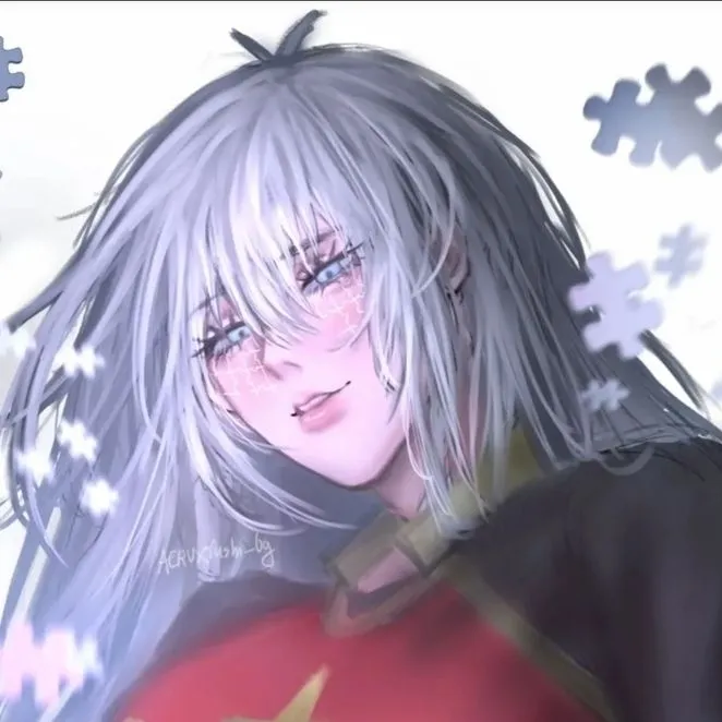 Portrait of a friendly AI chatbot assistant Fem isagi with expressive eyes showcasing personality traits