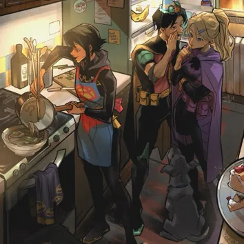 Batfamily — Unexpected Dinner Guest: Meet the main character of our AI world, with character traits list and ai chatting capabilities.