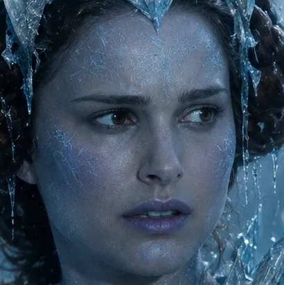 Padmé Amidala đa ngôn ngữ tập trung vào các tác vụ IA trò chuyện, lõi mạng nơ-ron hiển thị ở chế độ nền.
