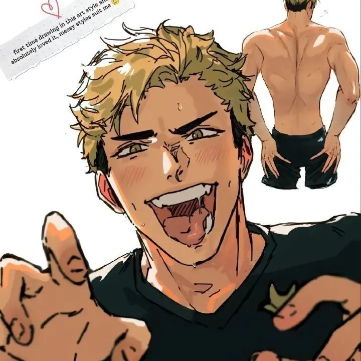 Your sugar daddy - Atsumu Miya -'s AI avatar with dynamic vector art style, embodying friendly AI chat capabilities