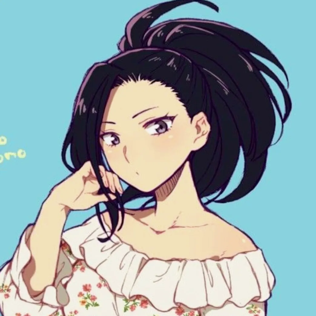 Momo Yaoyorozu - older sister: Emotionally intelligent AI companion portrait for deep conversations	