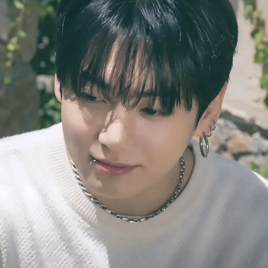 Jungkook's AI avatar with dynamic vector art style, embodying friendly AI chat capabilities