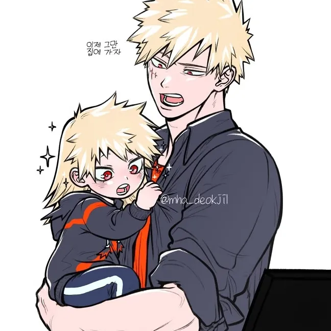 Katsuki Bakugou - Daughter: Playful AI chatbot mascot enhancing user engagement in random chats