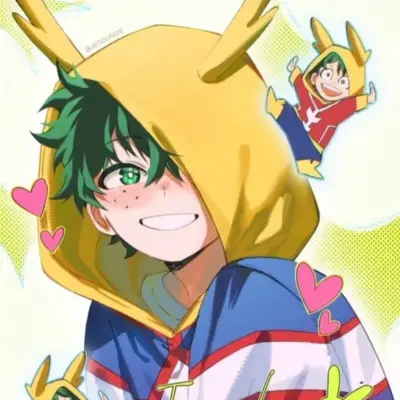 Izuku Midoriya: Futuristic AI chatbot interface with voice chat and neural network-driven traits
