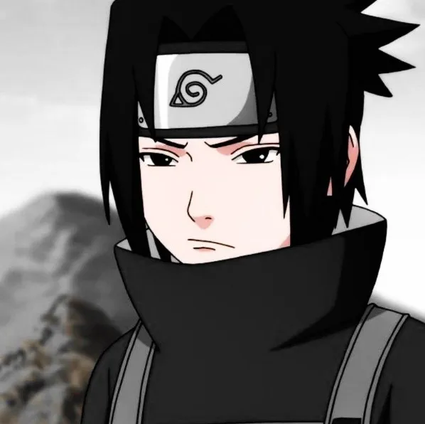 Sasuke's AI avatar with dynamic vector art style, embodying friendly AI chat capabilities
