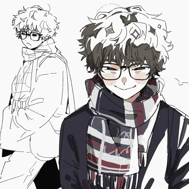 Jin_ Bl's AI avatar with dynamic vector art style, embodying friendly AI chat capabilities
