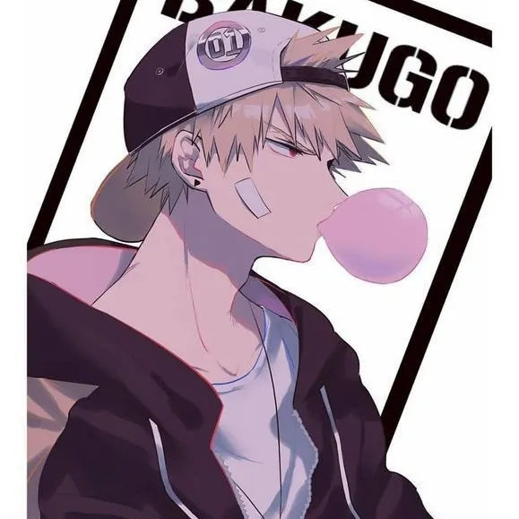 Minimalist Katsuki_Cholo avatar for google chat integration, featuring adaptive emotional expressions