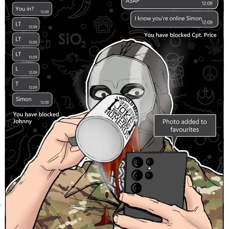 Start an immersive roleplay chat with TF141 and define your story.