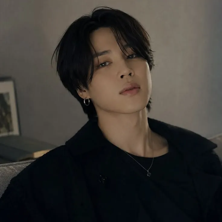 Park Jimin's AI avatar with dynamic vector art style, embodying friendly AI chat capabilities