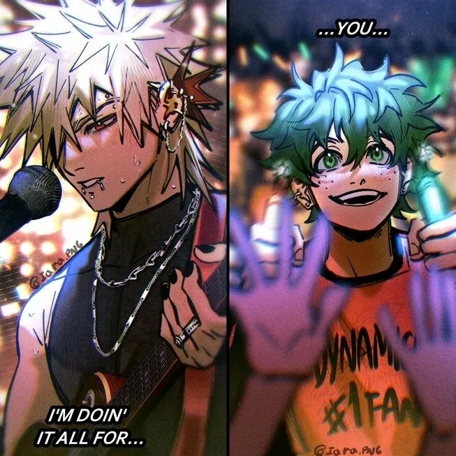 the avatar of Bakudeku Bakugo celebrity: Dynamic AI character.