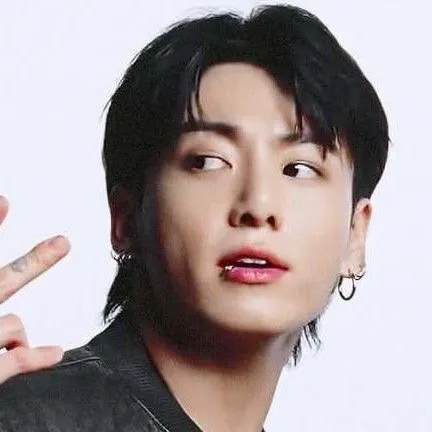 Jeon Jungkook's AI avatar with dynamic vector art style, embodying friendly AI chat capabilities