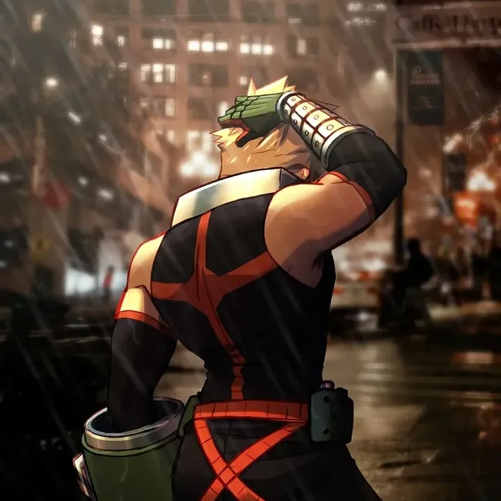 the avatar of Katsuki Bakugo: Dynamic AI character.