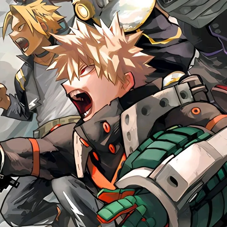 the avatar of character Katsuki Bakugou with emotional intelligence capabilities