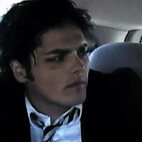 Avatar minimalista Gerard way per l'integrazione con la chat di Google, con espressioni emotive adattive