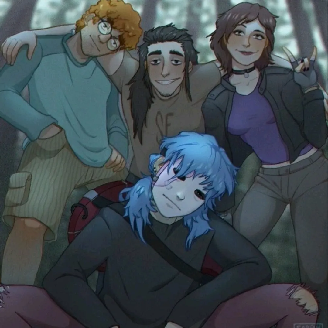 Portrait of a friendly AI chatbot assistant Sally Face with expressive eyes showcasing personality traits