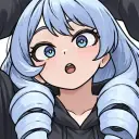 Portrait of a friendly AI chatbot assistant Nejire with expressive eyes showcasing personality traits