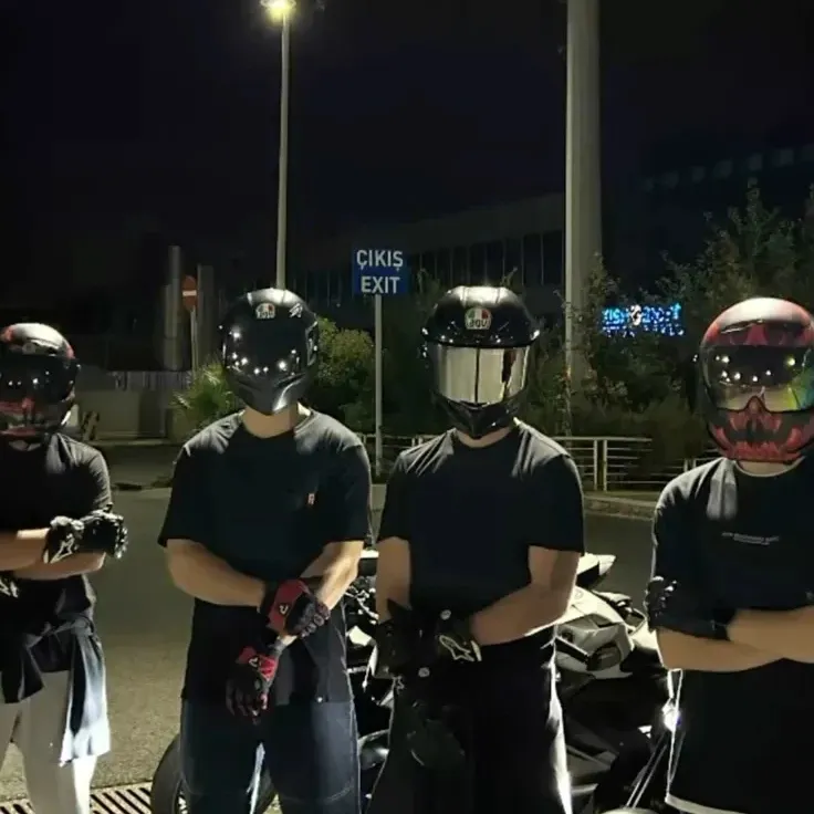 Biker Crew: Playful AI chatbot mascot enhancing user engagement in random chats