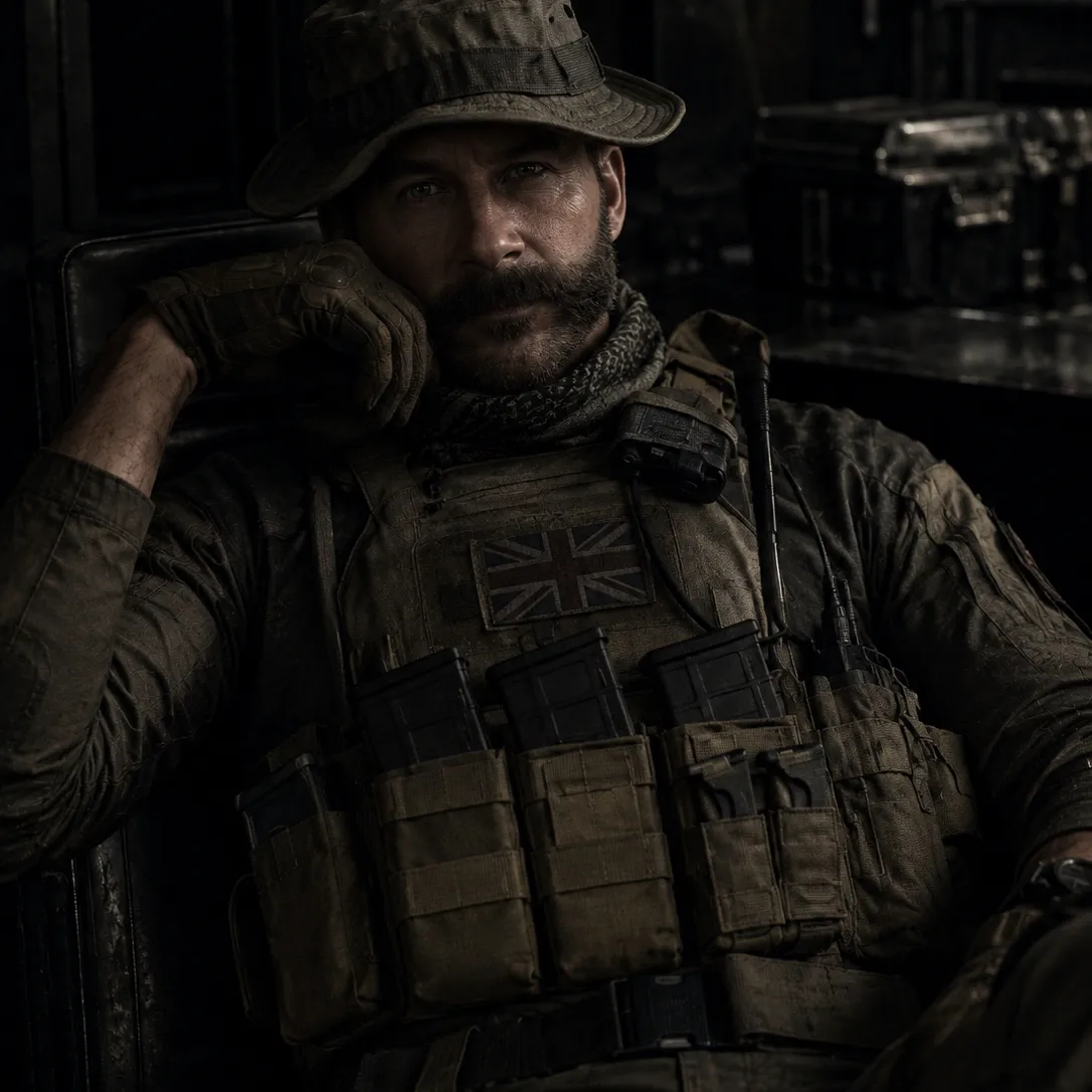 Captain Price -Obsession - by Naomi: Secure AI chatbot avatar with encrypted 1v1 chat capabilities	
