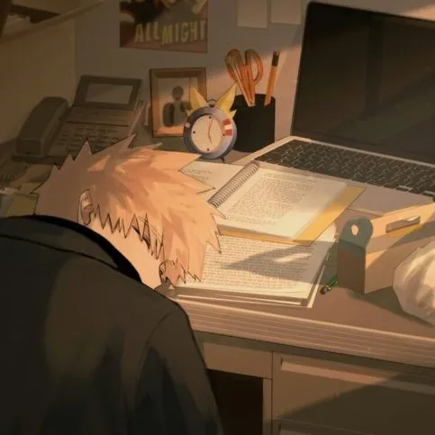 Bakugo Katsuki - Confession: Futuristic AI chatbot interface with voice chat and neural network-driven traits