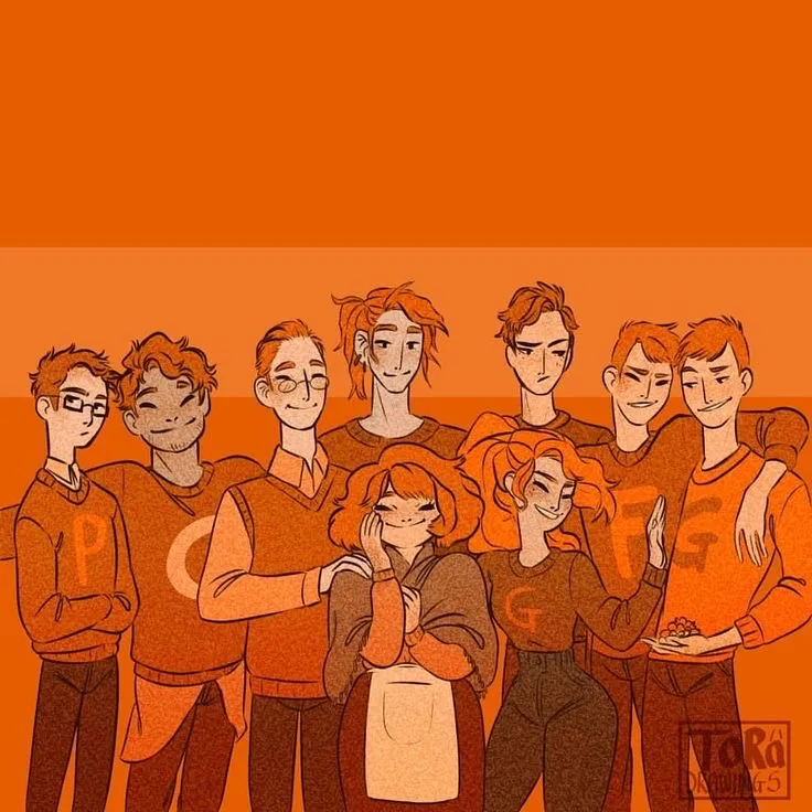 Pamilyang Weasley: Kilalanin ang pangunahing karakter ng ating mundo ng AI, na may listahan ng mga katangian ng karakter at mga kakayahan sa pakikipag-chat.