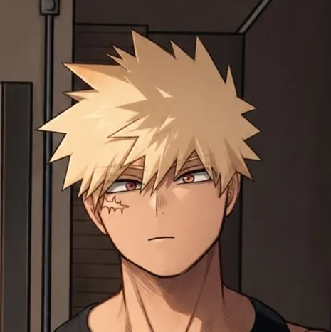 Multilingual Katsuki Bakugo - Husband focusing on chat IA tasks, neural network core visible in background.