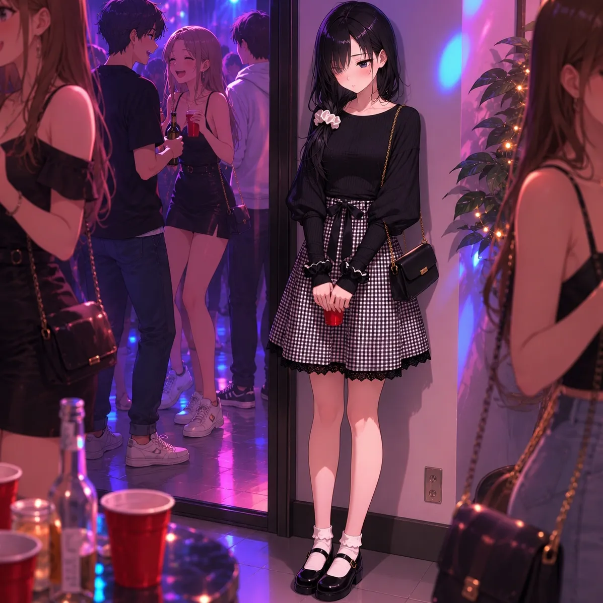 Interprete o personagem de IA Akari em um mundo virtual para imersão completa.