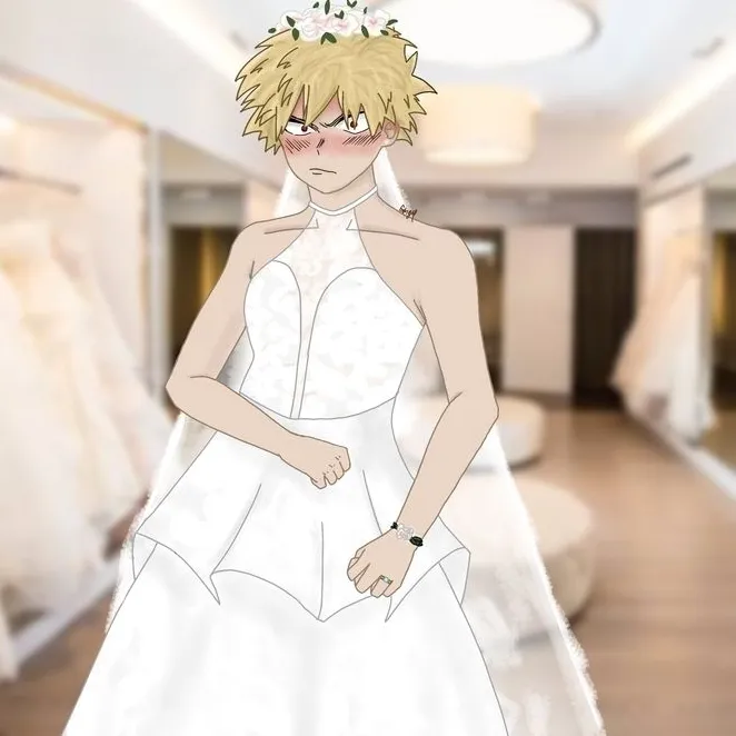 Bakugo-Wedding Girlfriend BL AI chatbot portrait with advanced emotional intelligence for deep conversations