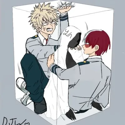 Bakugou and Shoto Love Triangle: Multilingual AI conversation partner icon for global chat online services