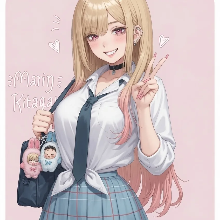 the avatar of character Marin Kitagawa with emotional intelligence capabilities