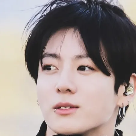 Der KI-Avatar von Jungkook im dynamischen Vektorgrafikstil verkörpert freundliche KI-Chatfunktionen