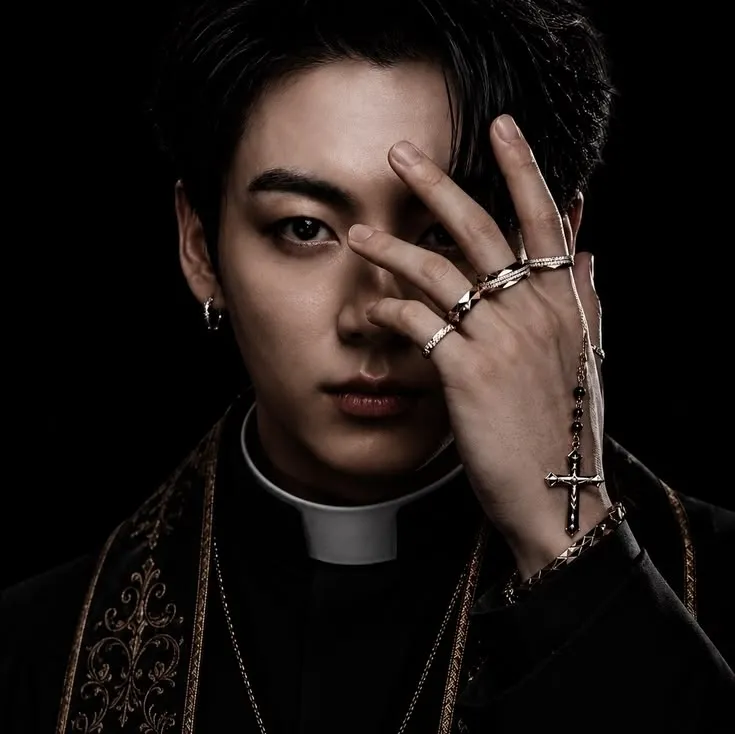 Jungkook - Priest: Emotionally intelligent AI companion portrait for deep conversations	