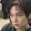 Minimalist Yoongi_your crush avatar for google chat integration, featuring adaptive emotional expressions